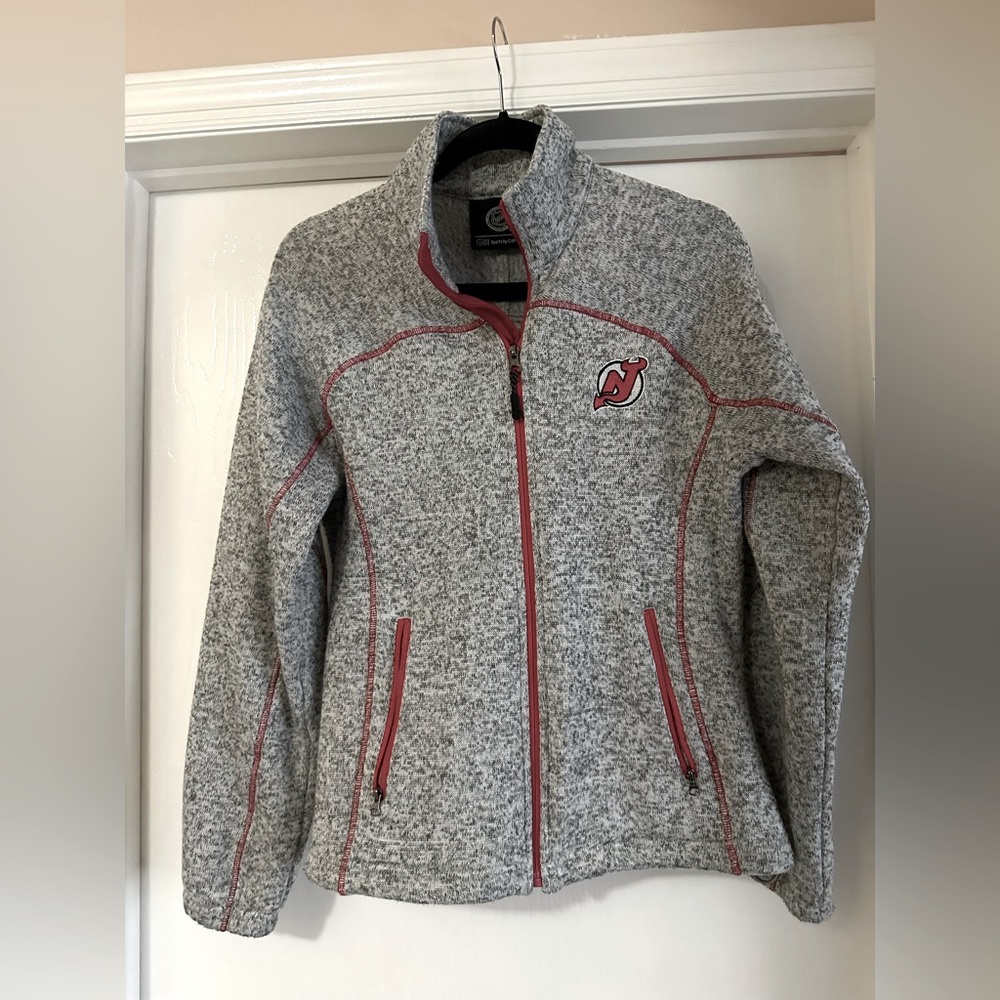 Devils zip-up sweat jacket size medium